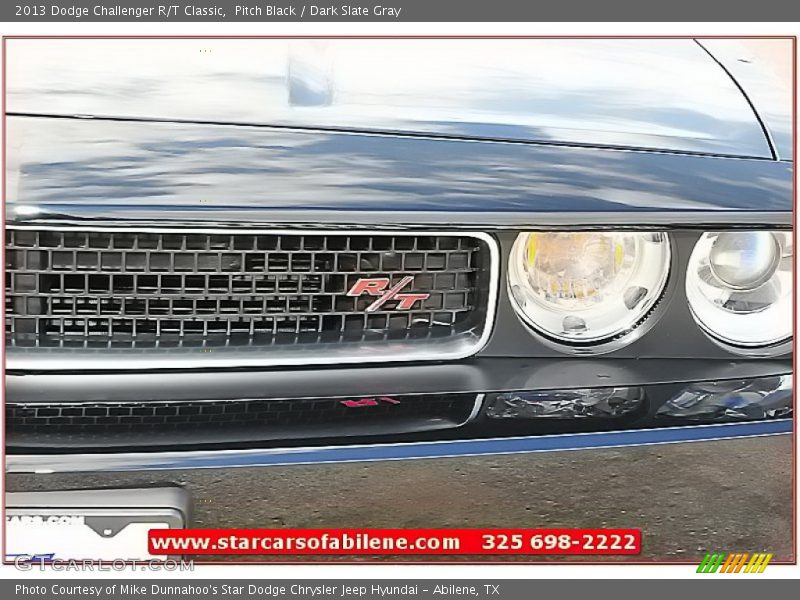 Pitch Black / Dark Slate Gray 2013 Dodge Challenger R/T Classic