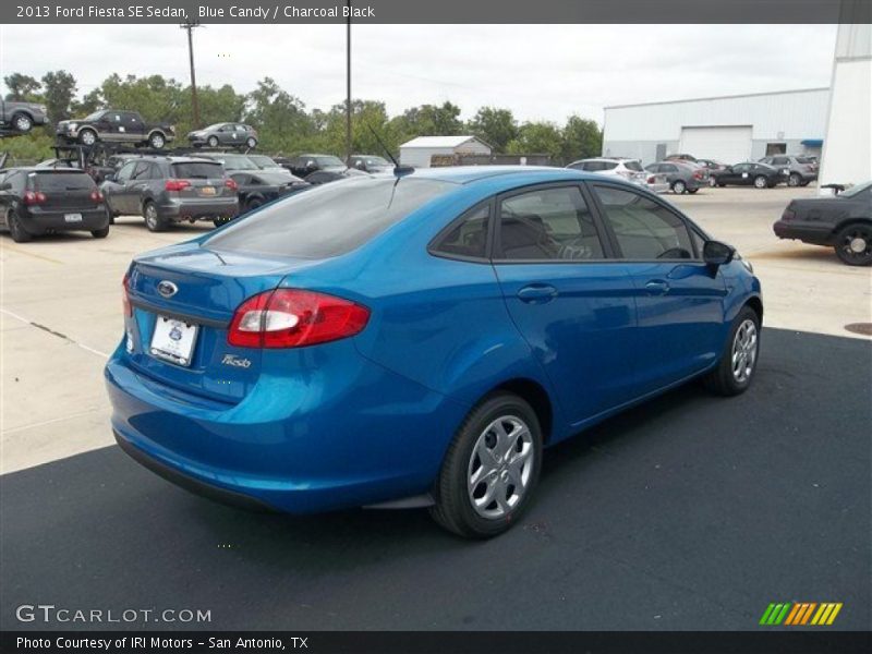 Blue Candy / Charcoal Black 2013 Ford Fiesta SE Sedan