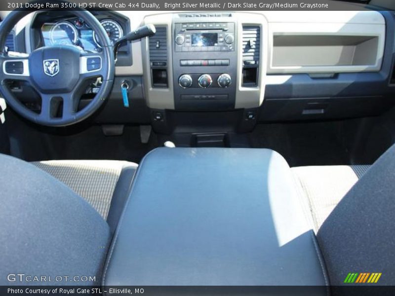 Bright Silver Metallic / Dark Slate Gray/Medium Graystone 2011 Dodge Ram 3500 HD ST Crew Cab 4x4 Dually