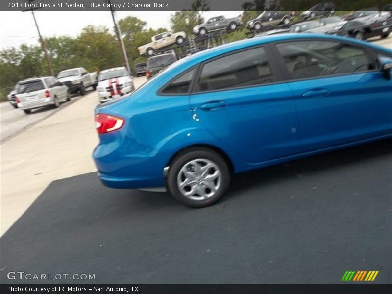 Blue Candy / Charcoal Black 2013 Ford Fiesta SE Sedan