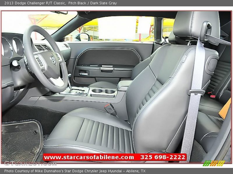 Pitch Black / Dark Slate Gray 2013 Dodge Challenger R/T Classic