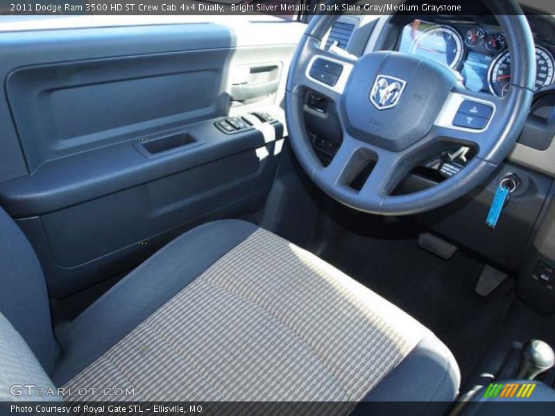 Bright Silver Metallic / Dark Slate Gray/Medium Graystone 2011 Dodge Ram 3500 HD ST Crew Cab 4x4 Dually