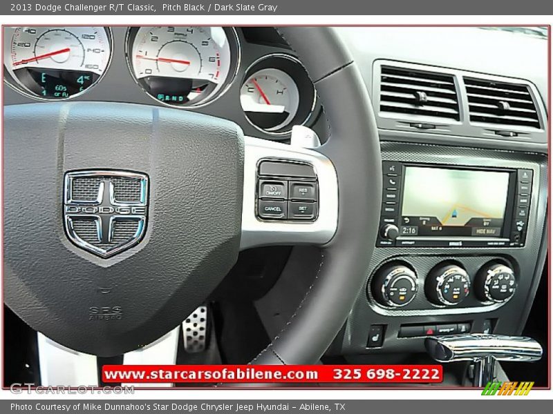 Pitch Black / Dark Slate Gray 2013 Dodge Challenger R/T Classic