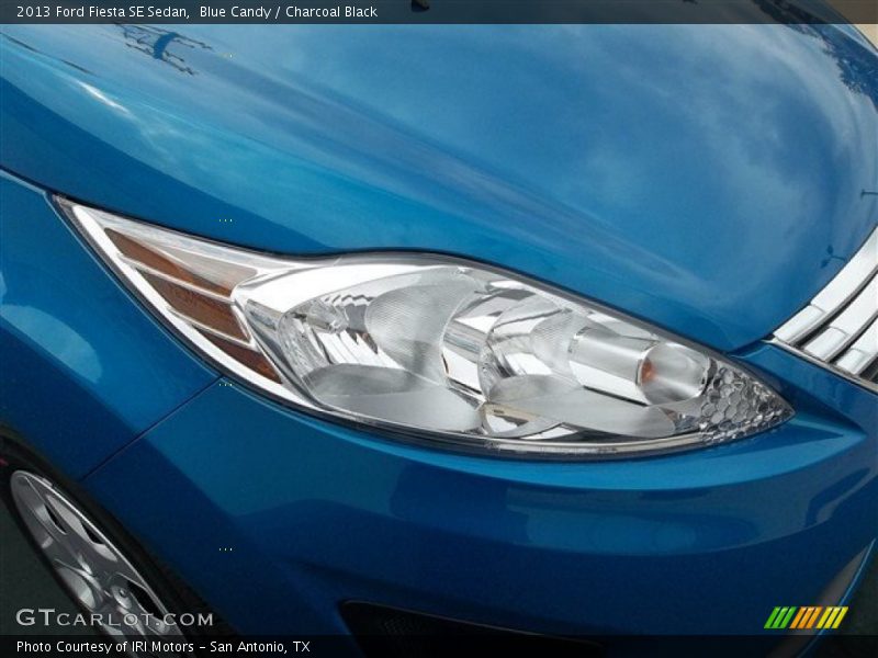 Blue Candy / Charcoal Black 2013 Ford Fiesta SE Sedan