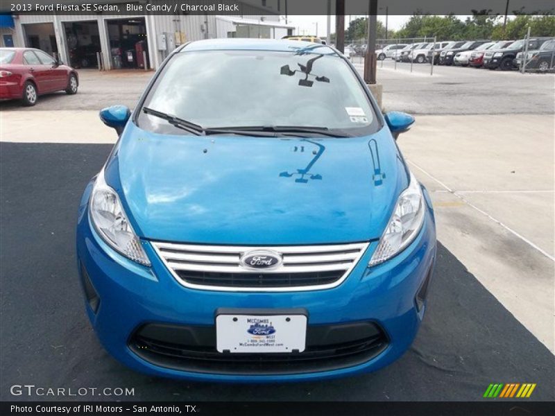 Blue Candy / Charcoal Black 2013 Ford Fiesta SE Sedan