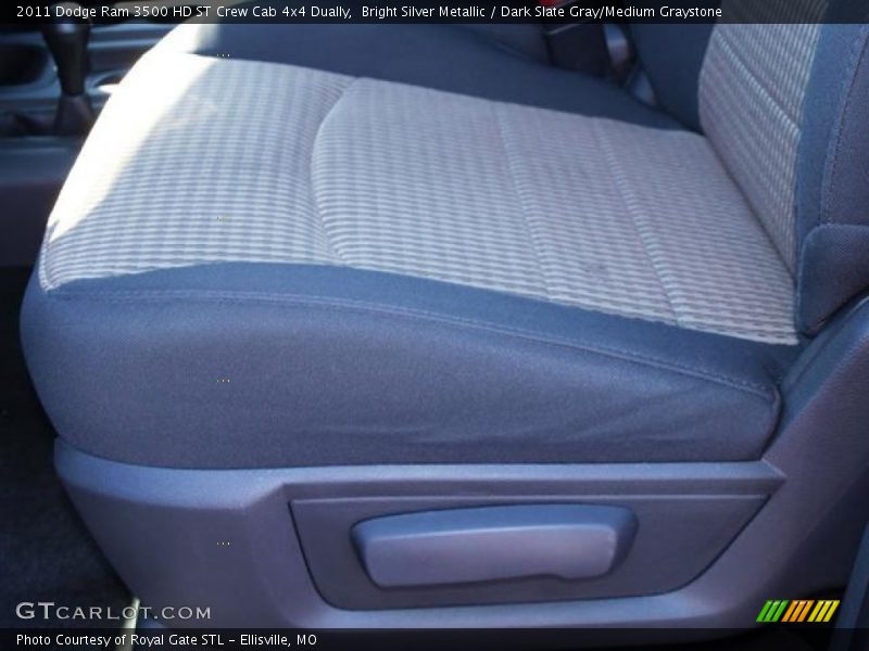 Bright Silver Metallic / Dark Slate Gray/Medium Graystone 2011 Dodge Ram 3500 HD ST Crew Cab 4x4 Dually
