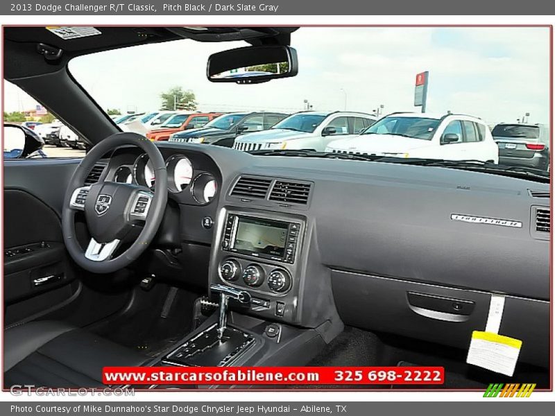 Pitch Black / Dark Slate Gray 2013 Dodge Challenger R/T Classic