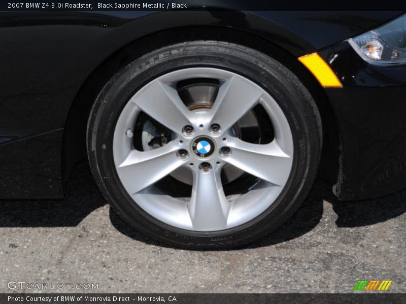 Black Sapphire Metallic / Black 2007 BMW Z4 3.0i Roadster