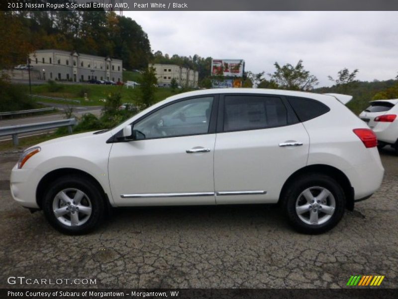 Pearl White / Black 2013 Nissan Rogue S Special Edition AWD