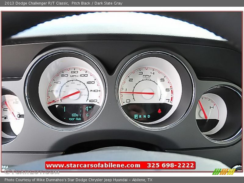 Pitch Black / Dark Slate Gray 2013 Dodge Challenger R/T Classic