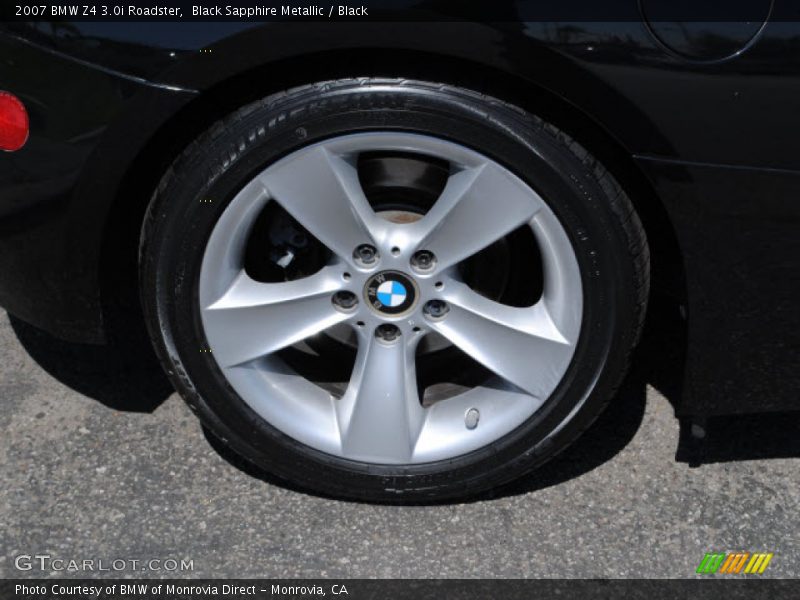 Black Sapphire Metallic / Black 2007 BMW Z4 3.0i Roadster