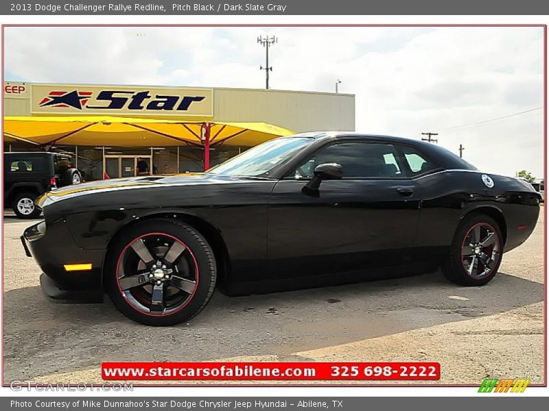 Pitch Black / Dark Slate Gray 2013 Dodge Challenger Rallye Redline