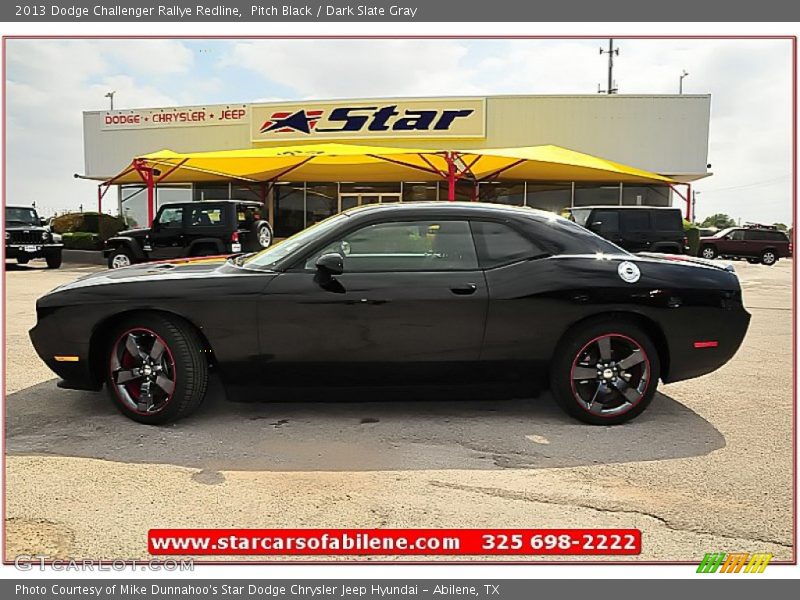 Pitch Black / Dark Slate Gray 2013 Dodge Challenger Rallye Redline