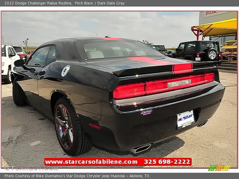 Pitch Black / Dark Slate Gray 2013 Dodge Challenger Rallye Redline