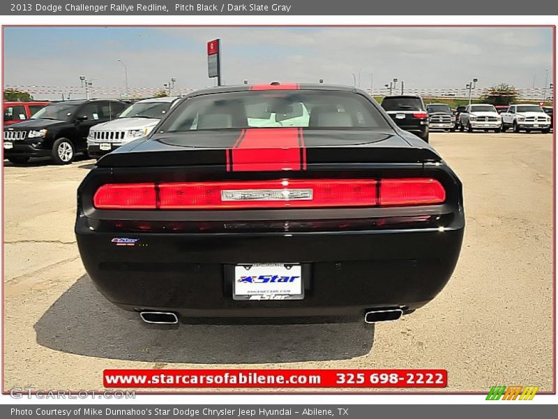 Pitch Black / Dark Slate Gray 2013 Dodge Challenger Rallye Redline
