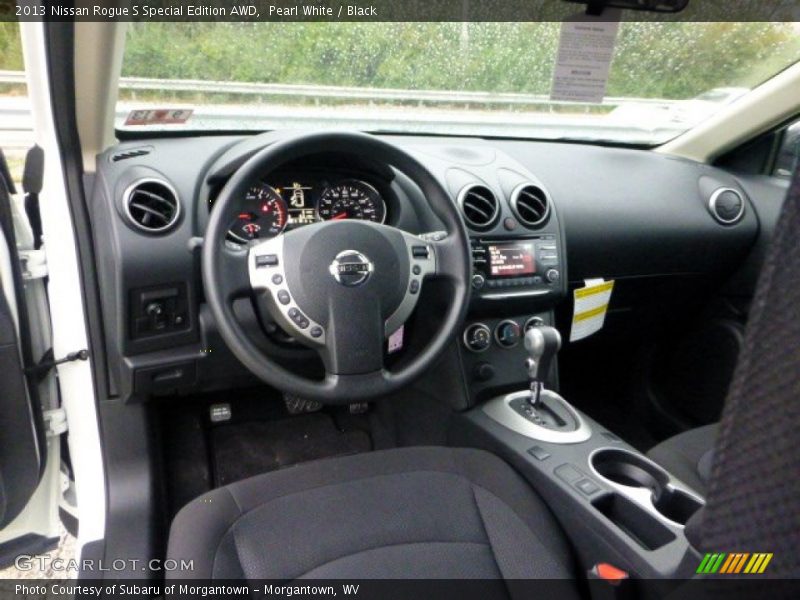 Pearl White / Black 2013 Nissan Rogue S Special Edition AWD