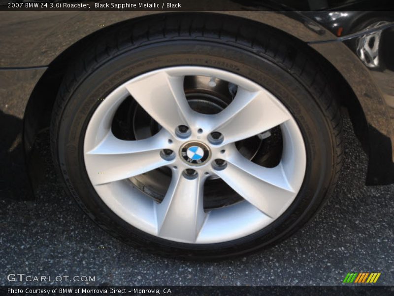Black Sapphire Metallic / Black 2007 BMW Z4 3.0i Roadster