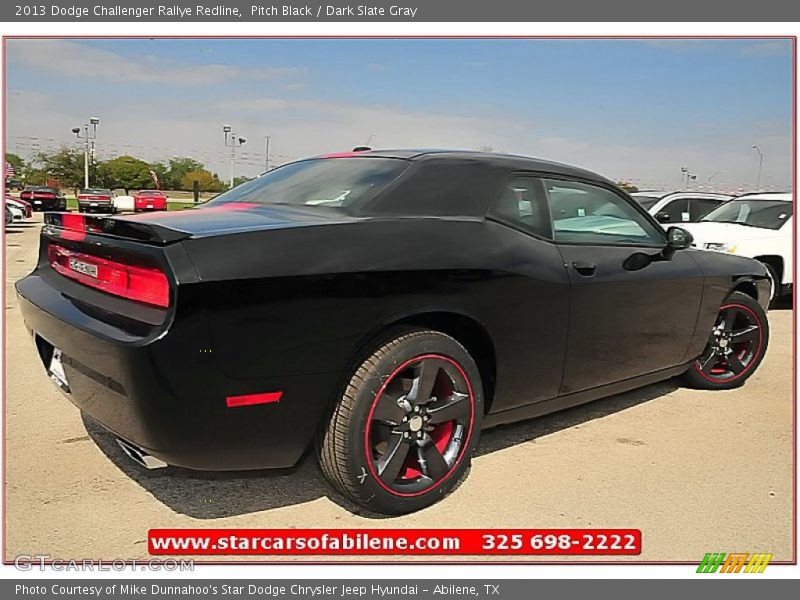Pitch Black / Dark Slate Gray 2013 Dodge Challenger Rallye Redline