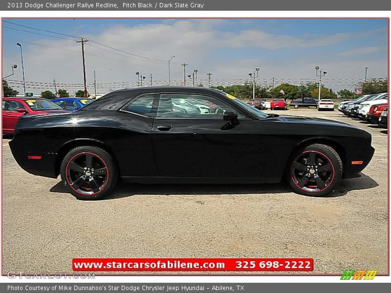 Pitch Black / Dark Slate Gray 2013 Dodge Challenger Rallye Redline