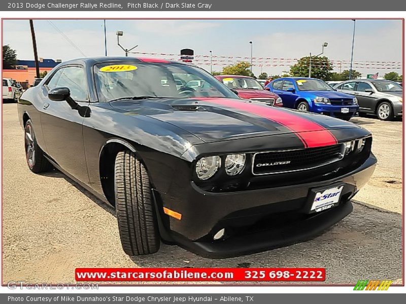 Pitch Black / Dark Slate Gray 2013 Dodge Challenger Rallye Redline