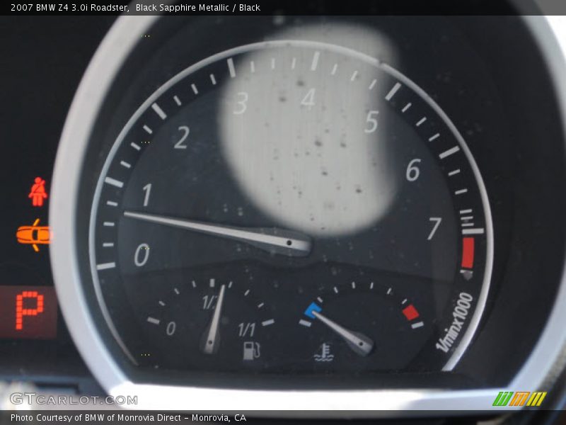Black Sapphire Metallic / Black 2007 BMW Z4 3.0i Roadster