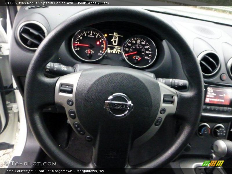 Pearl White / Black 2013 Nissan Rogue S Special Edition AWD