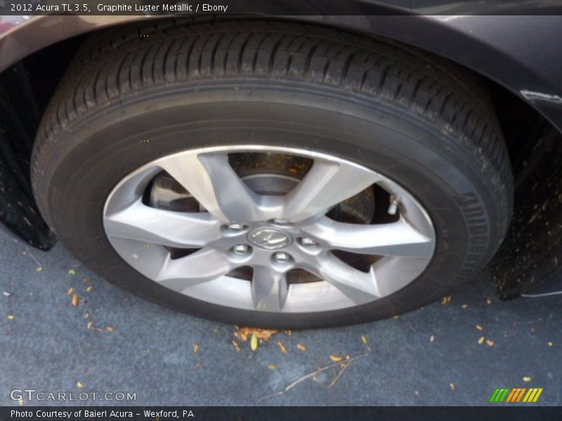 Graphite Luster Metallic / Ebony 2012 Acura TL 3.5
