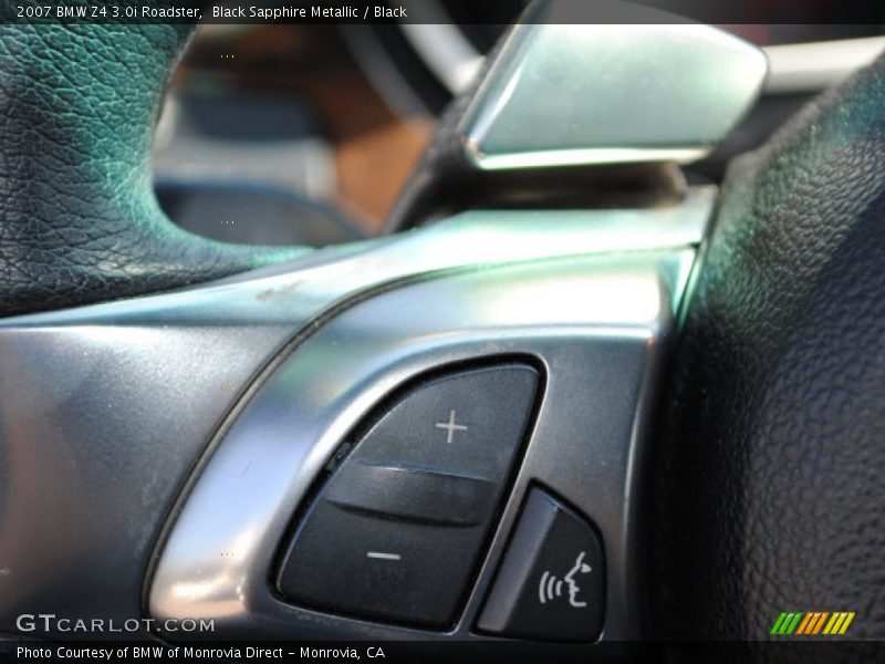 Black Sapphire Metallic / Black 2007 BMW Z4 3.0i Roadster