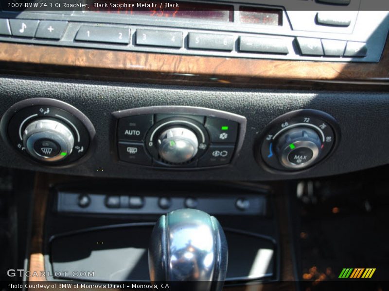 Black Sapphire Metallic / Black 2007 BMW Z4 3.0i Roadster