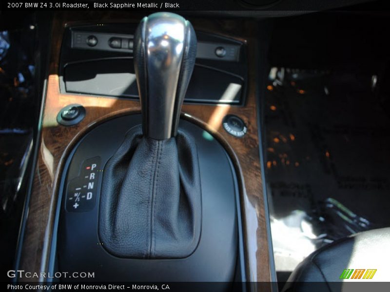 Black Sapphire Metallic / Black 2007 BMW Z4 3.0i Roadster