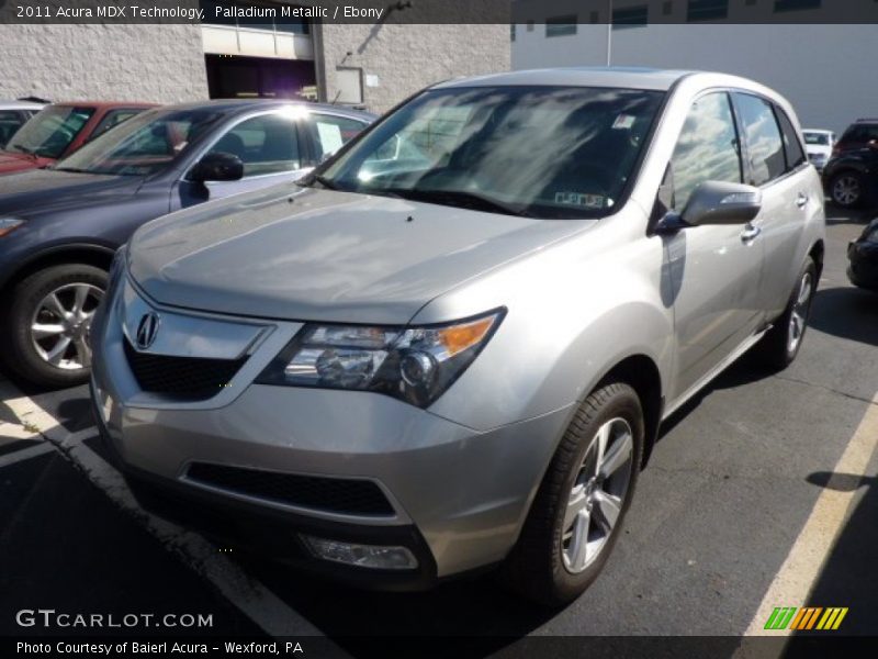 Palladium Metallic / Ebony 2011 Acura MDX Technology