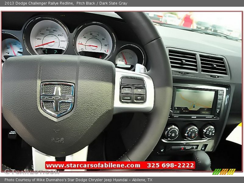 Pitch Black / Dark Slate Gray 2013 Dodge Challenger Rallye Redline