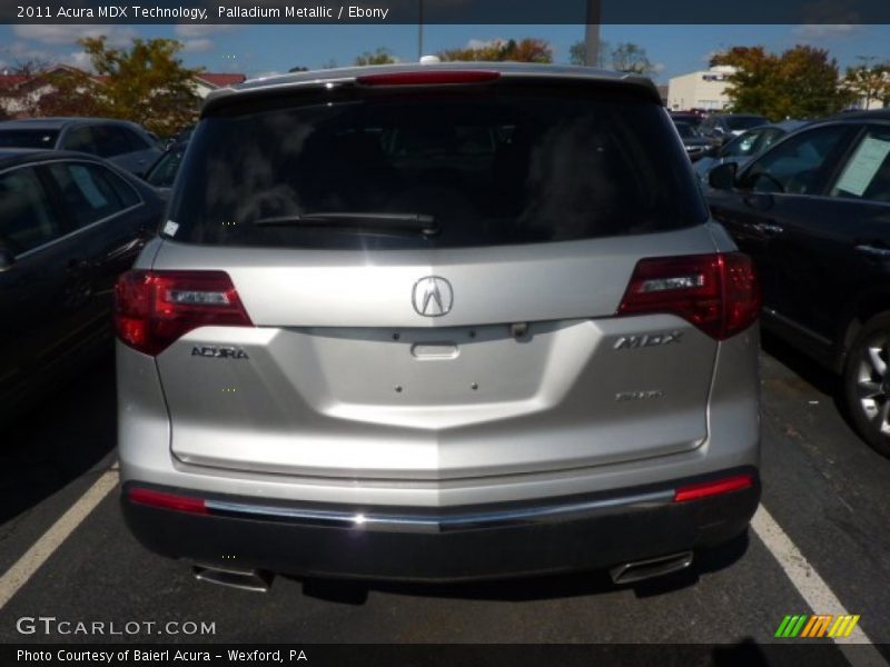 Palladium Metallic / Ebony 2011 Acura MDX Technology
