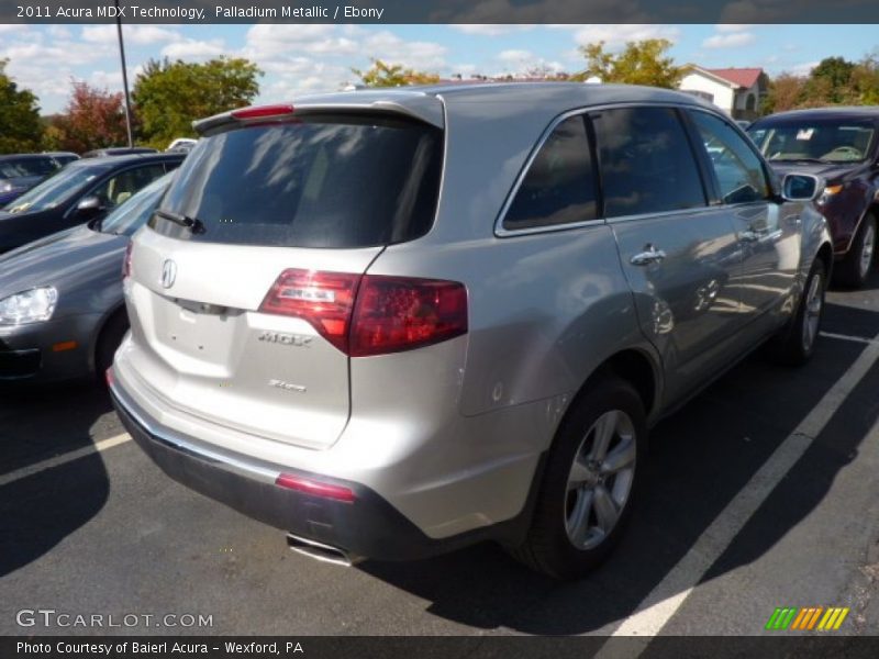 Palladium Metallic / Ebony 2011 Acura MDX Technology