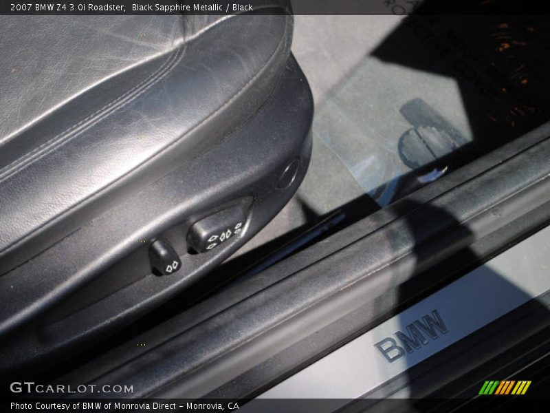 Black Sapphire Metallic / Black 2007 BMW Z4 3.0i Roadster