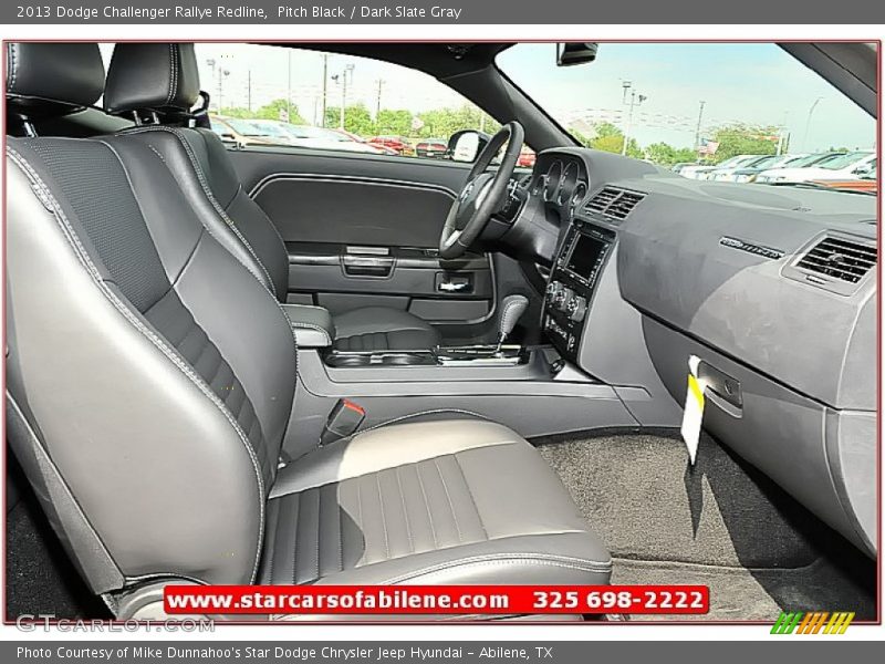 Pitch Black / Dark Slate Gray 2013 Dodge Challenger Rallye Redline