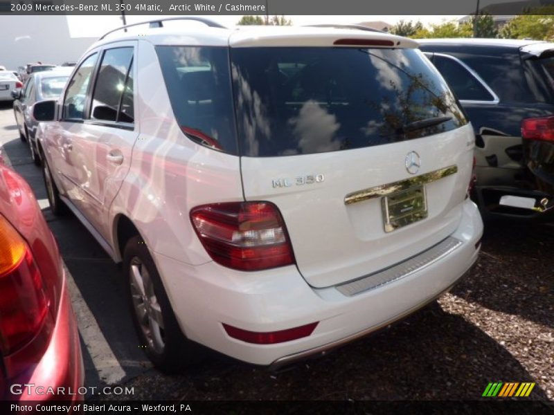 Arctic White / Cashmere 2009 Mercedes-Benz ML 350 4Matic