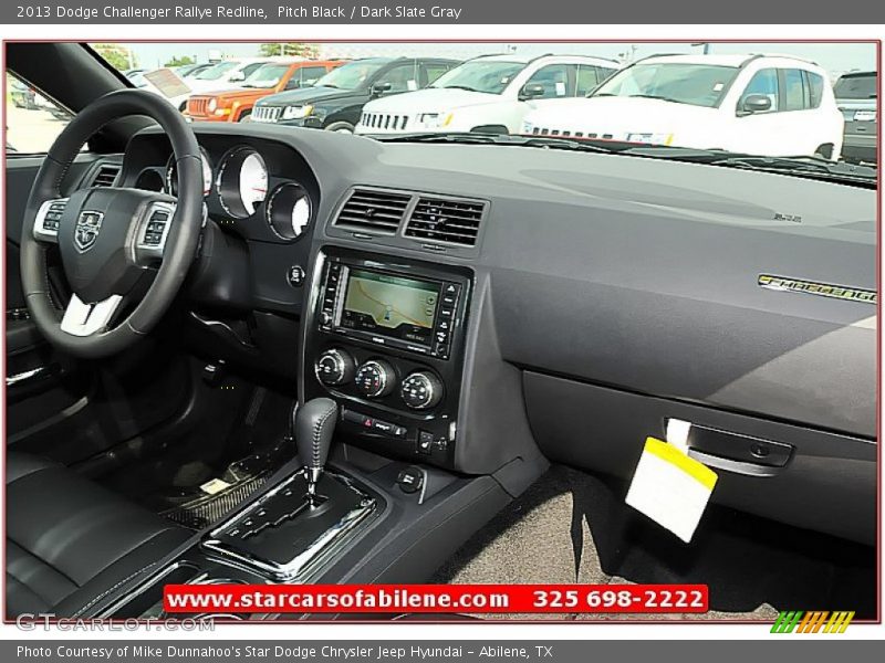 Pitch Black / Dark Slate Gray 2013 Dodge Challenger Rallye Redline