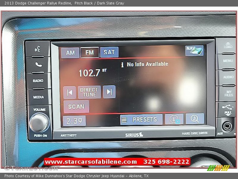 Pitch Black / Dark Slate Gray 2013 Dodge Challenger Rallye Redline