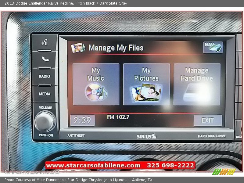 Pitch Black / Dark Slate Gray 2013 Dodge Challenger Rallye Redline