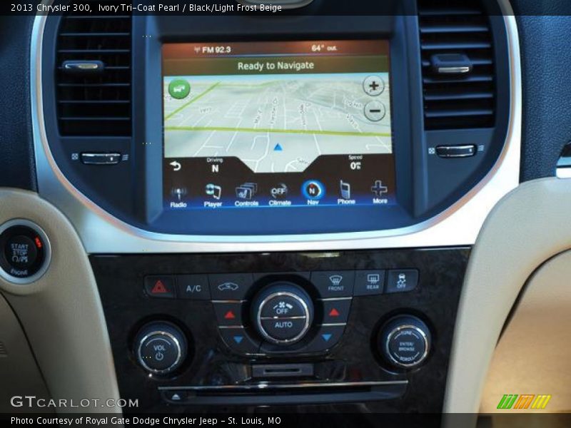 Ivory Tri-Coat Pearl / Black/Light Frost Beige 2013 Chrysler 300