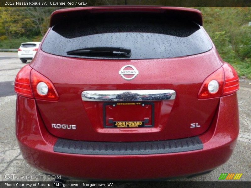 Cayenne Red / Gray 2013 Nissan Rogue SV