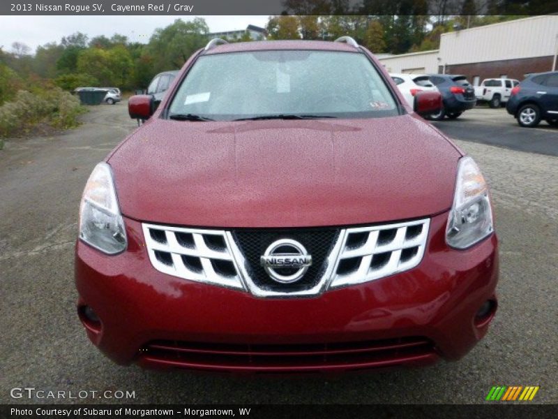 Cayenne Red / Gray 2013 Nissan Rogue SV