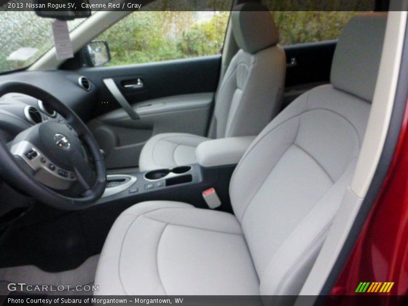 Cayenne Red / Gray 2013 Nissan Rogue SV