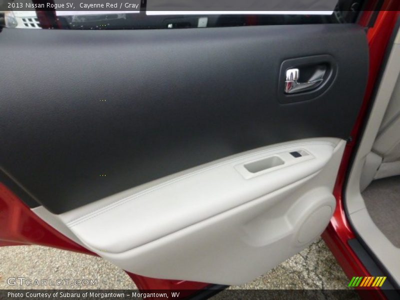 Cayenne Red / Gray 2013 Nissan Rogue SV