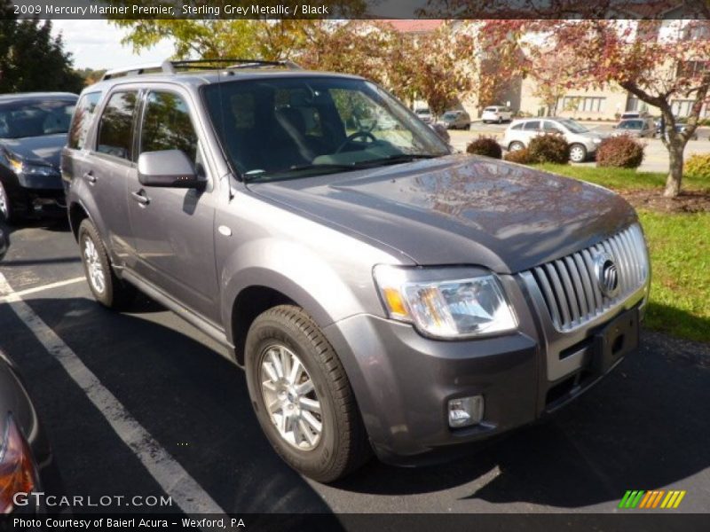 Sterling Grey Metallic / Black 2009 Mercury Mariner Premier