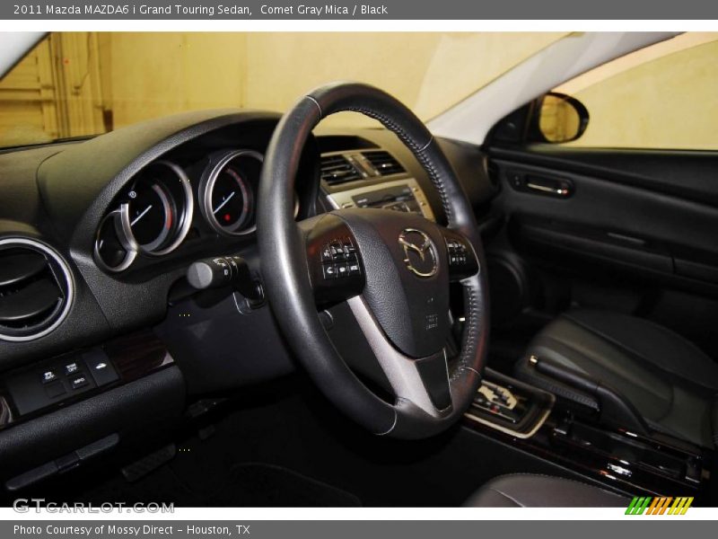 Comet Gray Mica / Black 2011 Mazda MAZDA6 i Grand Touring Sedan