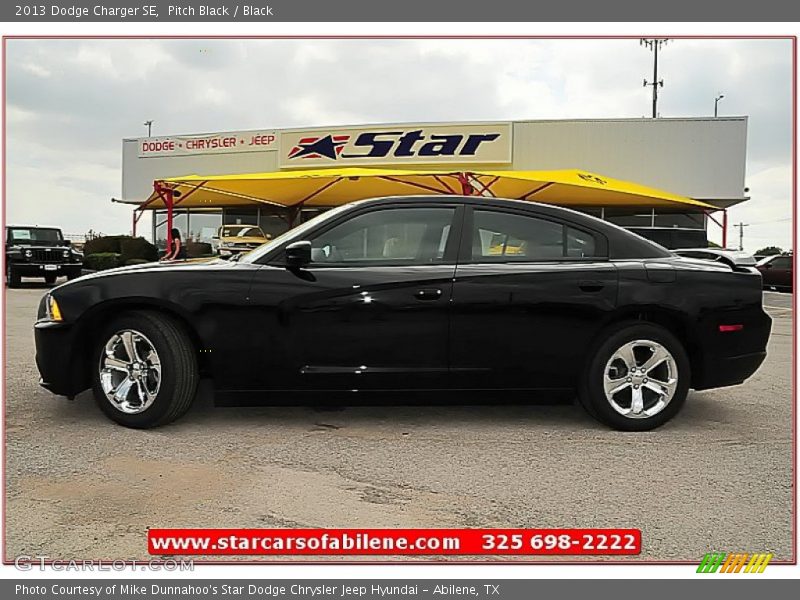 Pitch Black / Black 2013 Dodge Charger SE