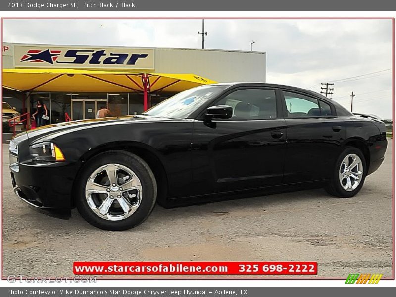 Pitch Black / Black 2013 Dodge Charger SE