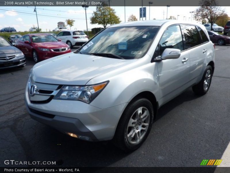 Billet Silver Metallic / Ebony 2008 Acura MDX Technology